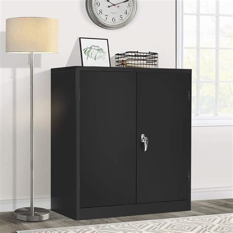 double lock steel storage cabinet|locking metal cabinet with shelves.